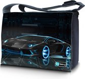 Messengertas / laptoptas 17,3 inch sportauto - Sleevy - laptoptas - schooltas