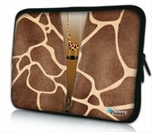 Sleevy 17.3 laptophoes giraffe design - laptop sleeve - laptopcover - Sleevy Collectie 250+ designs