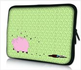 Laptophoes 15,6 inch varkentje - Sleevy - laptop sleeve - laptopcover - Sleevy Collectie 250+ designs