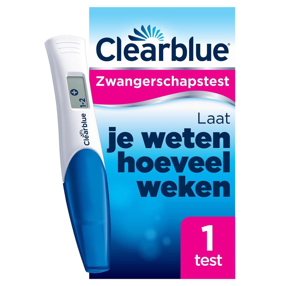 Clearblue Zwangerschapstest Met Wekenindicator: Stelt Het Aantal Weken Vast, 1 Digitale Test - Clearblue
