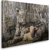 BANKSY Mary Had a Little Lamb Walled Off Hotel Canvas Print