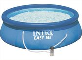 Intex Easy Set zwembad 396x84 cm met filterpomp Ø396cmx84cm
