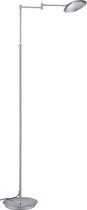 LED Vloerlamp - Trion Kalka - 10W - Warm Wit 3000K - Dimbaar - Rond - Mat Nikkel - Aluminium - BES LED
