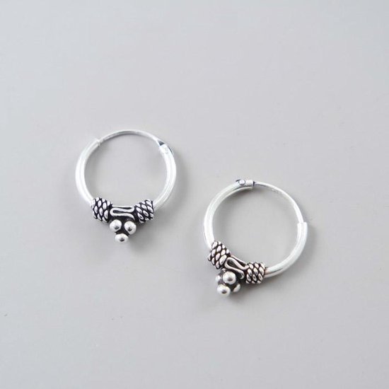 House of Jewels Oorbellen Dames Bali Oorringen 14mm 925 Zilver bol