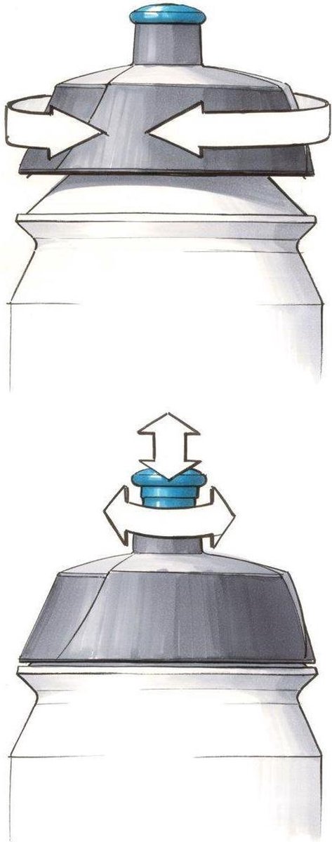 2 x Tacx Shiva Bidon - 750 ml - Lichtblauw - Drinkbus van Tacx — afbeelding 2