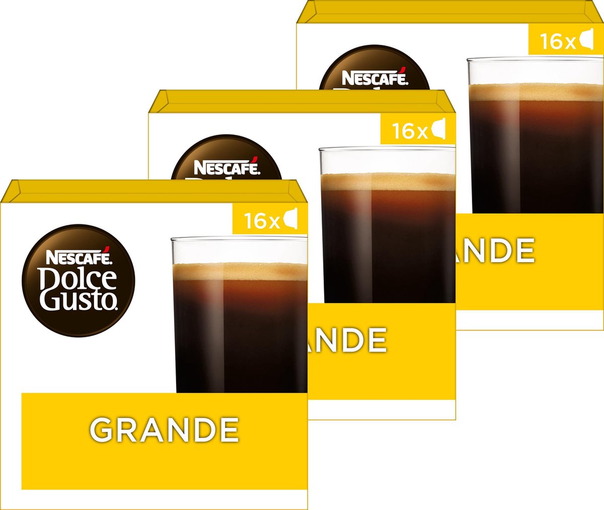 Nescafé Dolce Gusto capsules Grande - 48 koffiecups - geschikt voor 48 koppen koffie