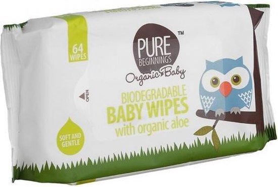 biodegradable baby wipes with organic aloe