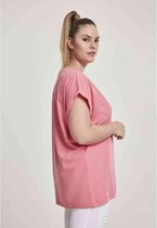 Urban Classics - Extended shoulder Dames T-shirt - 2XL - Roze