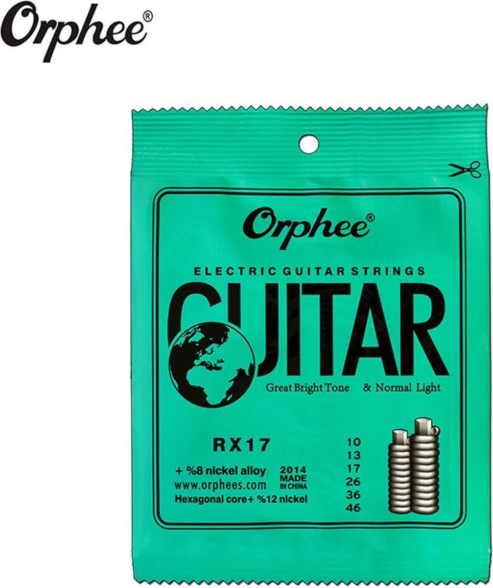 Elektrische Gitaarsnaren Set - Snarenset voor Elektrische Gitaar (6 stuks/EBGDAE)-Orphee® RX17