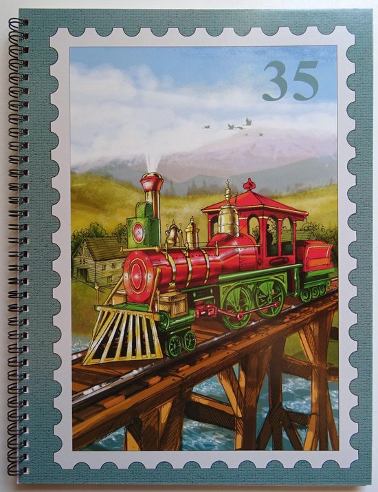 Afbeelding van het spel Postzegel Insteekboek Stoomtrein