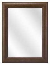 Spiegel met Ronde Houten Lijst - Koloniaal - 40x60 cm