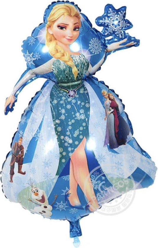 Elsa Frozen Ballon - Frozen ballon - Kinderfeestje ballon - Verjaardagsfeestje ballon - Reuze Elsa ballon - 55 x 90 cm - Folieballon