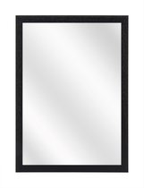 Spiegel met Vlakke Houten Lijst - Zwart - 40x60 cm