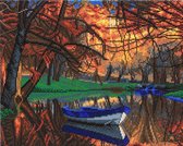 Diamond Painting Crystal Art Kit ® Autumn River 40x50 cm, Full Painting