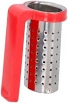 Cuisine Elegance Theezeef 4 X 3,5 Cm Staal Chroom/rood