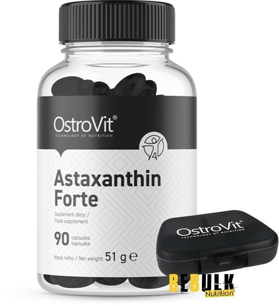 Selectiekader klimaat Opsommen Supplementen - Astaxanthine 80 mg - 90 Capsules - OstroVit + GRATIS Pill  Box | bol.com