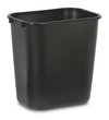 Afvalbak Rubbermaid recycling 26.6L zwart