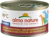 Almo Nature HFC Cuisine Natvoer voor Honden - 24 x 95g - Rundvlees met Aardappelen en Erwten - 24 x 95 gram