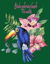 Birds coloring book for adults