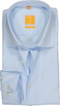 Redmond modern fit overhemd - mouwlengte 7 - lichtblauw - Strijkvriendelijk - Boordmaat: 39/40