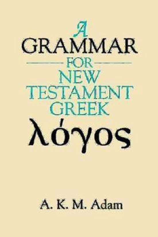 Grammar for New Testament Greek - cover