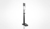 Marplast SET hygienezuil in zwart met Touchfree desinfectiedispenser MP 928 + MP612