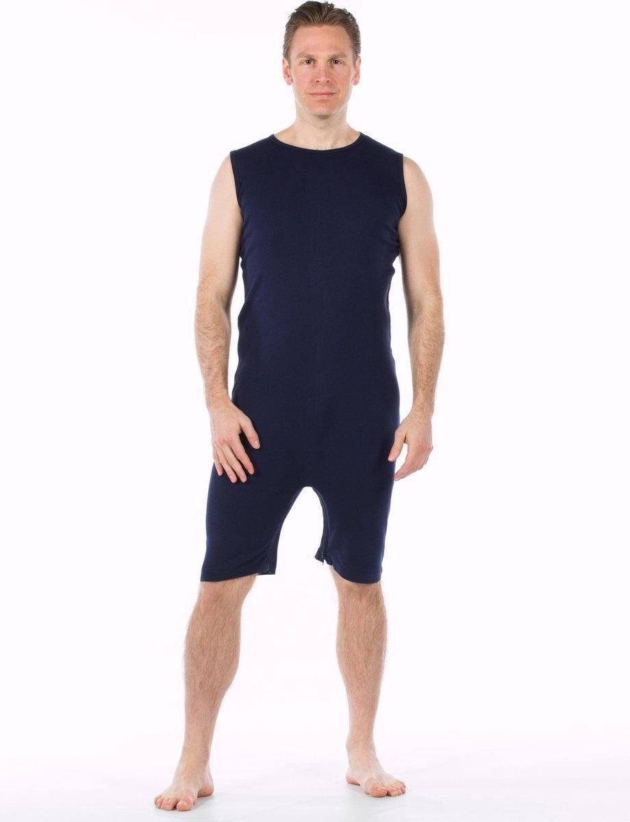 Goedkoopste Body / romper voor volwassenen | ritssluiting rug en kruis | Blauw | XXXL (dames / heren