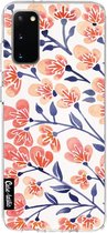 Casetastic Samsung Galaxy S20 4G/5G Hoesje - Softcover Hoesje met Design - Cherry Blossoms Peach Print