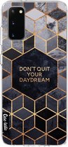 Casetastic Samsung Galaxy S20 4G/5G Hoesje - Softcover Hoesje met Design - don't quit your daydream Print