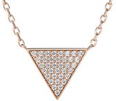 Yolora Dames Ketting met Hanger - Kalpa Camaka Kristallen - Rosé kleurig - 18K Roségoud Verguld - Vrouwen Collier Rose Gold - Sieraden - Luxe Giftbox - Geschenkdoos - Cadeau doos - Exclusieve