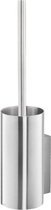 Zack toiletborstel Linea mat geborsteld rvs - hangend - boren - 40381