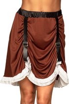 Boland Rok Steampunk Dames Polyester Bruin Maat M/l