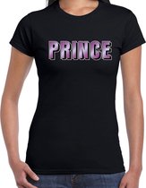 Prince fun tekst t-shirt zwart dames XL