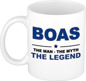 Boas The man, The myth the legend cadeau koffie mok / thee beker 300 ml