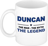 Duncan The man, The myth the legend cadeau koffie mok / thee beker 300 ml