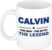 Calvin The man, The myth the legend cadeau koffie mok / thee beker 300 ml