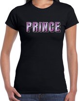 Prince muziek kado t-shirt zwart dames - purple fan shirt - verjaardag / cadeau t-shirt M