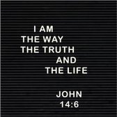 Kaart - Vierkant - 15x15cm - Met envelop - I Am The Way - Christelijke kaart - Majestic Ally - 12 stuks