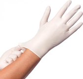 Wegwerp handschoenen vinyl - poedervrij - wit / transparant - maat XL - 100 stuks