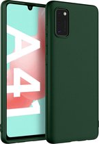 HB Hoesje Geschikt voor Samsung Galaxy A41 Donker Groen - Siliconen Back Cover