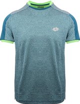 Lotto Dragon Tech II - Deep Dry Tech T-shirt - Heren - Maat S - Blauwgroen