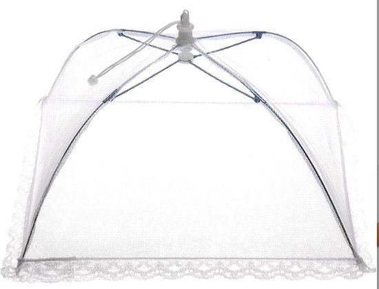 Vliegenkap Opvouwbaar – 30x30cm – Kanten Design – Pop Up Insecten Net –  Beschermd uw... | bol