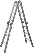Escalo – Industriële vouwladder – 2-in-1 – Rechte ladder – A-stand