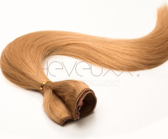 Flip-in haar extensions midden blond 40 cm | Echt haar | bol.com