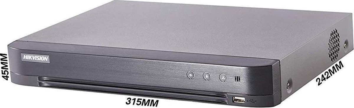 Hikvision CCTV Turbo HD DVR-beveiligingssysteem DS-7204HUHI-K1 - 4K