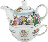 Tea Pottery Teapot Alice in Wonderland Tea for one (AWL016)