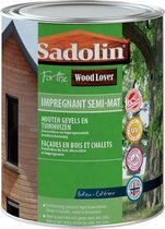 WoodLover Impregnant Semi mat - Beits - Transparante 2 lagige beits in natuur kleuren - 641 - Kastanje - 0,75 l