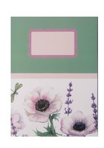 HappyBook - Notitieboek - Dagboek - Bloemen - Flower - Gelijnd - Softcover - Elastiek - Bloem - Groen - Natuur - Werk - Studie - Dagboek - Vrolijk Notitieboek - Mooi Cadeau - Schri