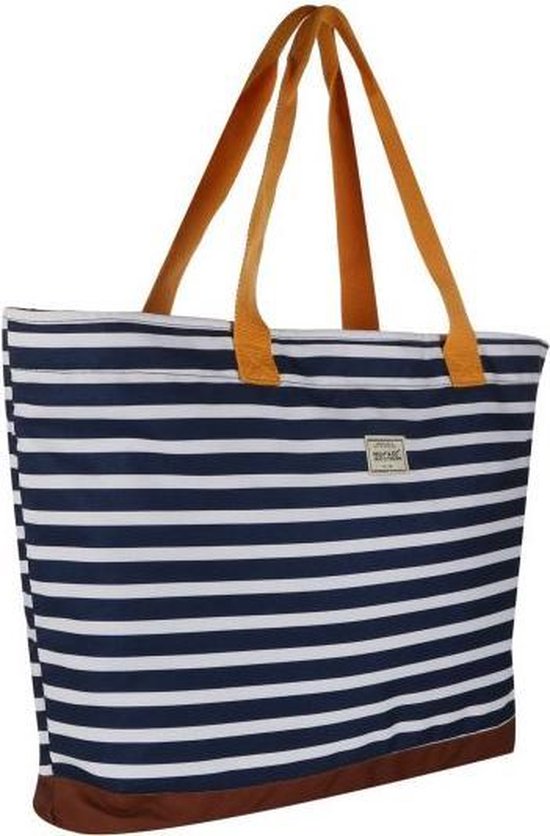 Medicinaal Gevangenisstraf fictie Regatta Strandtas Stamford Polyester Blauw/wit | bol.com