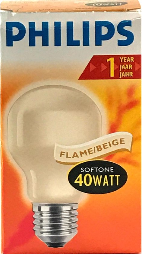 terre cuite - 40 W Lot de 10 ampoules Softone Flame - E27 - Couleur  